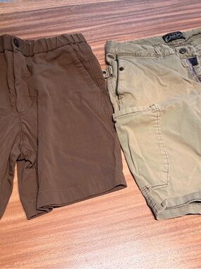 Men's Casual Shorts in Brown and Olive by